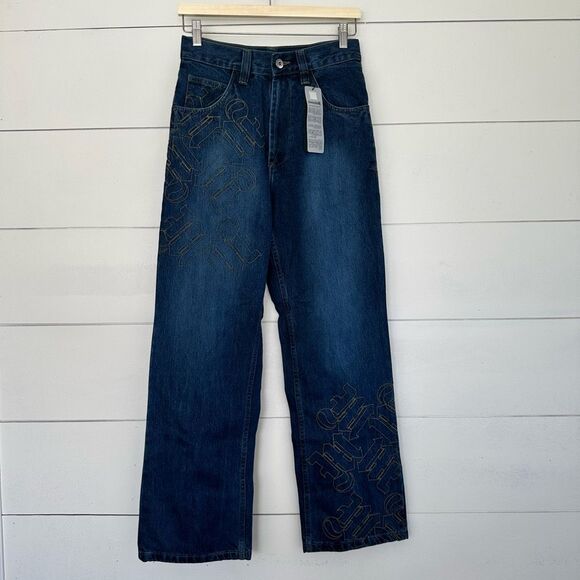 Makaveli Other - Makaveli Boys Blue Denim Patterned 14 Tupac 90s Y2K Jeans NWT 2Pac